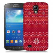 Skal till Samsung Galaxy S5 Active - Stickat - Röd/Vit