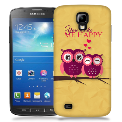 Skal till Samsung Galaxy S5 Active - Ugglor - You make me happy