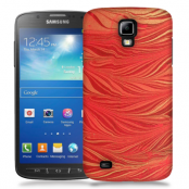 Skal till Samsung Galaxy S5 Active - Vågor - Röd/Orange
