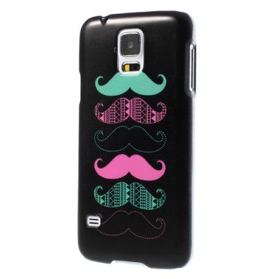 BaksideSkal till Samsung Galaxy S5- Colorful Mustaches