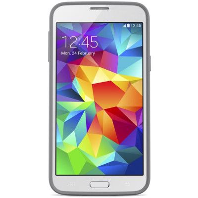 Belkin Grip Vue, termoplastskal Galaxy S5, transparent, grå