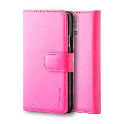 CoveredGear äkta läder plånboksfodral till Samsung Galaxy S5 (Magenta)