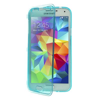 FlexiSkal + Front Flap case till Samsung Galaxy S5 (Blå)