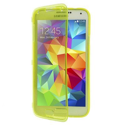FlexiSkal + Front Flap case till Samsung Galaxy S5 (Gul)