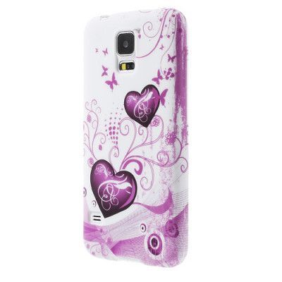 FlexiSkal till Samsung Galaxy S5 i9600 - Twin Hearts