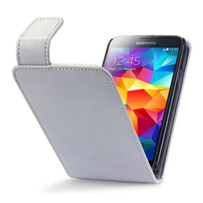 Flipfodral med kortfack till Samsung Galaxy S5 - Grå