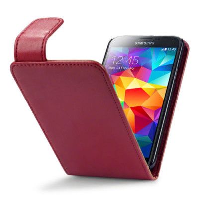 Flipfodral med kortfack till Samsung Galaxy S5 - Röd