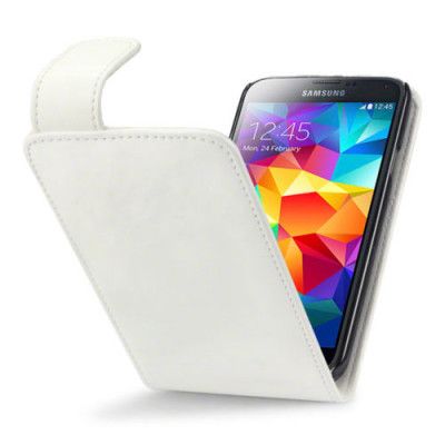 Flipfodral med kortfack till Samsung Galaxy S5 - Vit