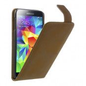 Flipfodral till Samsung Galaxy S5 - Brun