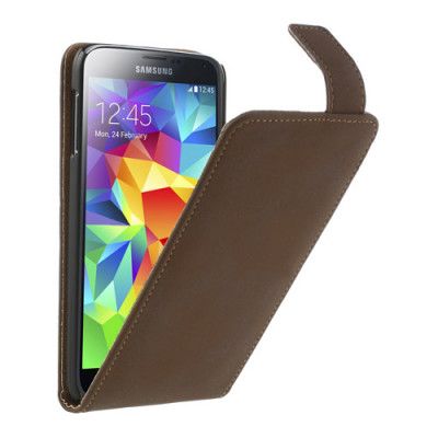 Flipfodral till Samsung Galaxy S5 - Coffee