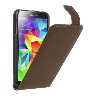 Flipfodral till Samsung Galaxy S5 - Coffee