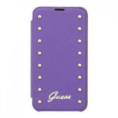 Guess Studded Plånboksfodral till Samsung Galaxy S5 - Lila