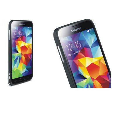 LOVE MEI 0,7mm Metal Bumper till Samsung Galaxy S5 (Svart)