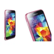 LOVE MEI 0.7mm Metal Bumper till Samsung Galaxy S5 (Rosa)