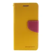 Mercury Fancy Plånboksfodral till Samsung Galaxy S5 - Gul