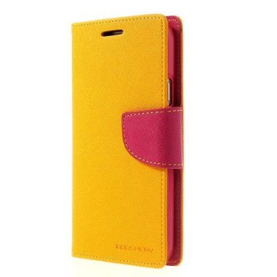 Mercury Fancy Plånboksfodral till Samsung Galaxy S5 Mini - Gul