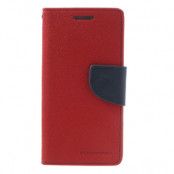 Mercury Fancy Plånboksfodral till Samsung Galaxy S5 - Röd