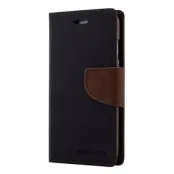 Mercury Fancy Plånboksfodral till Samsung Galaxy S5 - Svart/Brun