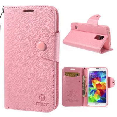 MLT Plånboksfodral till Samsung Galaxy S5 - Rosa