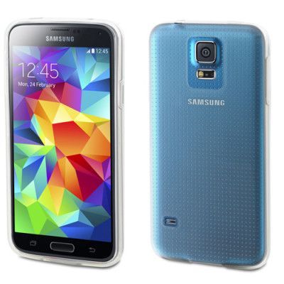 Muvit MiniGel Mjukt skydd S5 Transp