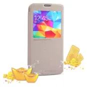 Nillkin Sparkle Window View Flip fodral till Samsung Galaxy S5 - Gold