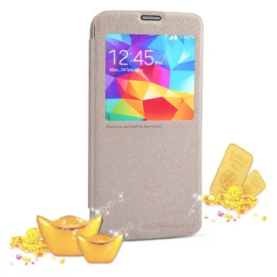 Nillkin Sparkle Window View Flip fodral till Samsung Galaxy S5 - Gold