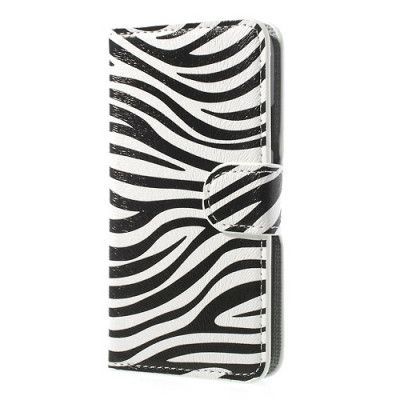 Plånboksfodral till Samsung Galaxy S5 - Zebra