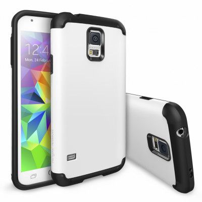 Ringke Double Layer Armor Skal till Samsung Galaxy S5 (Vit)