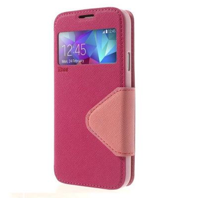 Roar Korea plånboksfodral med fönster till Samsung Galaxy S5 - Magenta