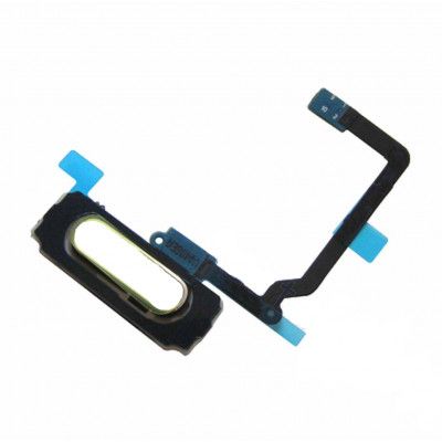 Samsung Galaxy S5 Mini G800F Hemknapp med flex, Vit - Original