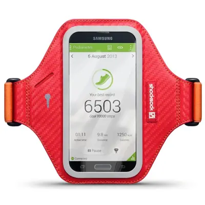 Shocksock Eziflex Armband till Samsung Galaxy S5 - Röd