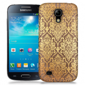 Skal till Samsung Galaxy S5 Mini - Canvas Damask - Guld/Brun