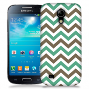 Skal till Samsung Galaxy S5 Mini - Ränder - Mint/Brun
