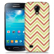 Skal till Samsung Galaxy S5 Mini - Retro ränder - Gul/Rosa