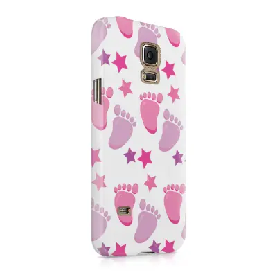 Skal till Samsung Galaxy S5 - Babyfötter - Rosa