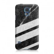 Skal till Samsung Galaxy S5 - Black Striped Marble