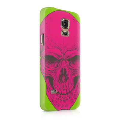 Skal till Samsung Galaxy S5 - Dödskalle - Magenta