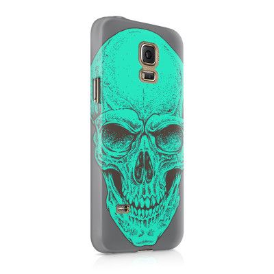 Skal till Samsung Galaxy S5 - Dödskalle - Turkos