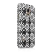 Skal till Samsung Galaxy S5 - Damask - Svart/Grå