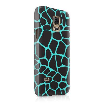 Skal till Samsung Galaxy S5 - Gepard - Neonblå