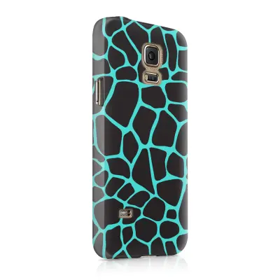 Skal till Samsung Galaxy S5 - Gepard - Neonblå