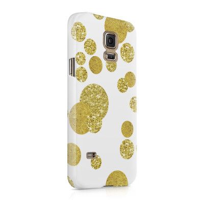 Skal till Samsung Galaxy S5 - Guldkonfetti