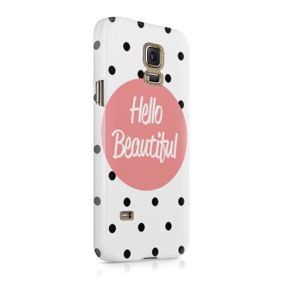 Skal till Samsung Galaxy S5 - Hello Beautiful - Rosa