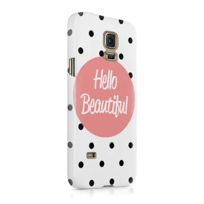 Skal till Samsung Galaxy S5 - Hello Beautiful - Rosa