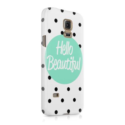 Skal till Samsung Galaxy S5 - Hello Beautiful - Turkos