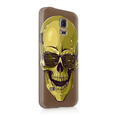 Skal till Samsung Galaxy S5 - Hipster Skull Brun