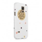 Skal till Samsung Galaxy S5 - Love you to the moon and back - Beige