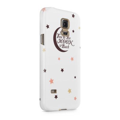 Skal till Samsung Galaxy S5 - Love you to the moon and back - Brun