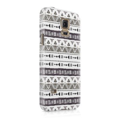 Skal till Samsung Galaxy S5 - Mönster - Svart/Vit