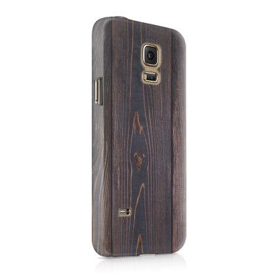 Skal till Samsung Galaxy S5 - Mörkbetsat trä